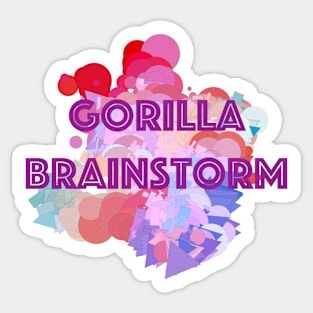 Gorilla Brainstorm Sticker